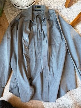 Cambridge Classic Gray Lightweight Button-Up Shirt Jacket